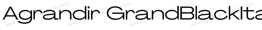 Agrandir GrandBlackItalic字体转换